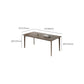 Medieval Modern Solid Wood Table Rectangular Table with 4 Legs Clearhalo 'Dining Tables & Seating' 'Dining Tables' 'dining_table' 'furn' 'furn_dining_table' 'Furniture' 'Kitchen & Dining Furniture' 6379456