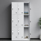 Metal Modern Hinged Door Cabinet Grey Storage Cabinet for Home 9 Clearhalo 'Armoires & Wardrobes' 'armoires_wardrobes' 'Bedroom Furniture' 'furn' 'furn_armoires_wardrobes' 'Furniture' 6379482