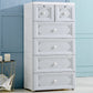 Plastic Bedroom Non-Hanging Armoire Modern Cabinet with Drawers