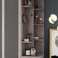 Grey Sliding Wardrobe Cabinet Contemporary Wardrobe Armoire for Bedroom Clearhalo 'Armoires & Wardrobes' 'armoires_wardrobes' 'Bedroom Furniture' 'furn' 'furn_armoires_wardrobes' 'Furniture' 6379599