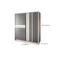 Grey Sliding Wardrobe Cabinet Contemporary Wardrobe Armoire for Bedroom Clearhalo 'Armoires & Wardrobes' 'armoires_wardrobes' 'Bedroom Furniture' 'furn' 'furn_armoires_wardrobes' 'Furniture' 6379604