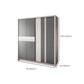 Grey Sliding Wardrobe Cabinet Contemporary Wardrobe Armoire for Bedroom Clearhalo 'Armoires & Wardrobes' 'armoires_wardrobes' 'Bedroom Furniture' 'furn' 'furn_armoires_wardrobes' 'Furniture' 6379607