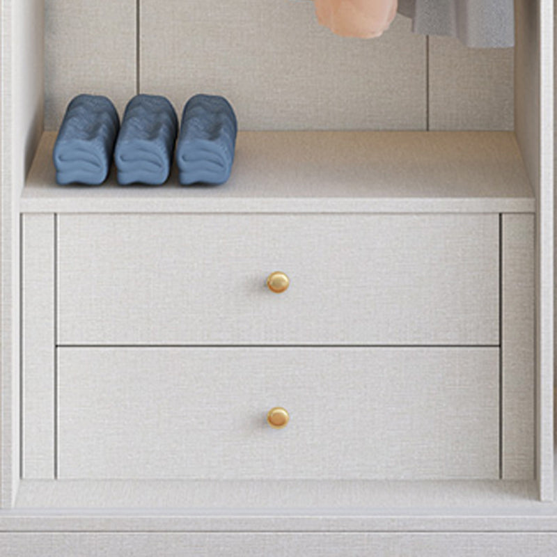 Armaia di guardaroba scorrevole con cassetto armadio del guardaroba in legno per casa