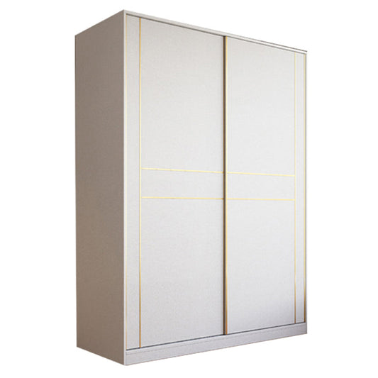 Sliding Wardrobe Armoire with Drawer Wooden Wardrobe Closet for Home Armoires & Wardrobes