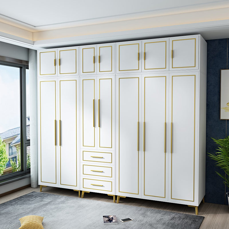 Contemporary Wardrobe Closet with Legs Wooden Wardrobe Armoire Clearhalo 'Armoires & Wardrobes' 'armoires_wardrobes' 'Bedroom Furniture' 'furn' 'furn_armoires_wardrobes' 'Furniture' 6379630