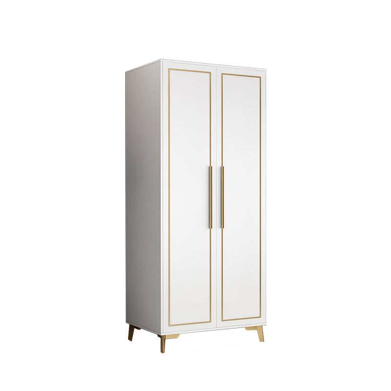 Contemporary Wardrobe Closet with Legs Wooden Wardrobe Armoire 31.5"L x 24.4"W x 76.8"H Armoires & Wardrobes Clearhalo 'Armoires & Wardrobes' 'armoires_wardrobes' 'Bedroom Furniture' 'furn' 'furn_armoires_wardrobes' 'Furniture' 6379632