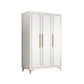 Contemporary Wardrobe Closet with Legs Wooden Wardrobe Armoire 47.2"L x 24.4"W x 76.8"H Armoires & Wardrobes Clearhalo 'Armoires & Wardrobes' 'armoires_wardrobes' 'Bedroom Furniture' 'furn' 'furn_armoires_wardrobes' 'Furniture' 6379636
