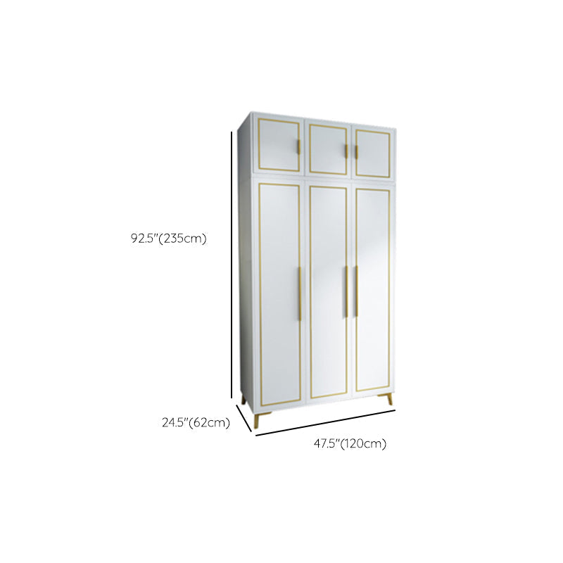 Contemporary Wardrobe Closet with Legs Wooden Wardrobe Armoire Clearhalo 'Armoires & Wardrobes' 'armoires_wardrobes' 'Bedroom Furniture' 'furn' 'furn_armoires_wardrobes' 'Furniture' 6379648