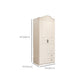 White Engineered Wood Wardrobe Armoire Hinged Wardrobe Closet