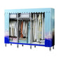 Contemporary Wardrobe Closet with Shelves Steel Wardrobe Cabinet