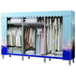 Contemporary Wardrobe Closet with Shelves Steel Wardrobe Cabinet