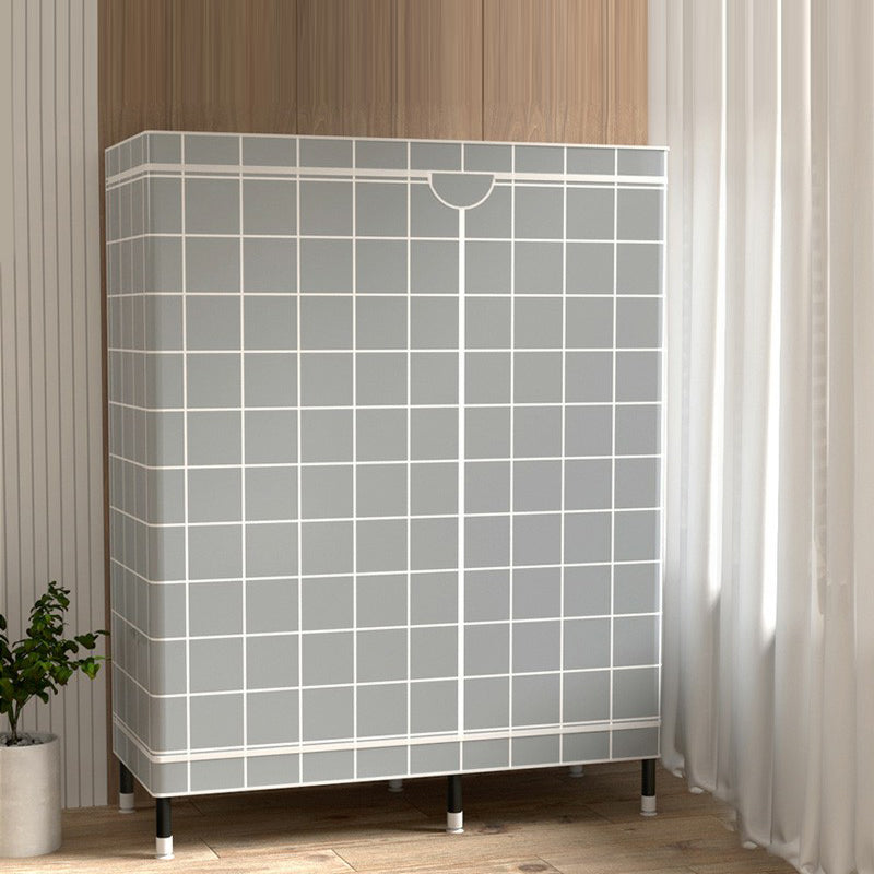 Armoire de garde-robe contemporaine avec étagères armoire en acier armoire