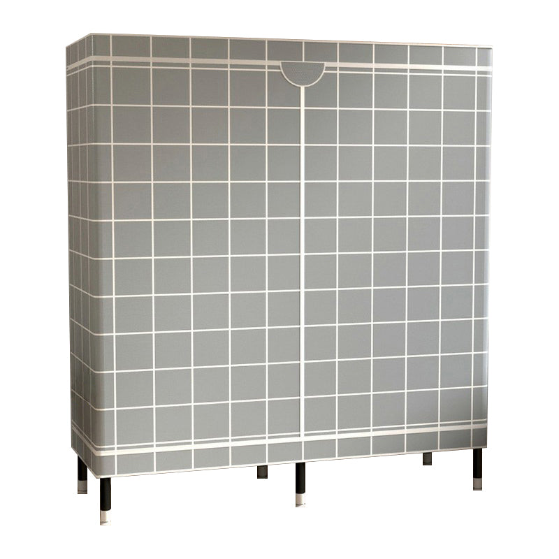 Armoire de garde-robe contemporaine avec étagères armoire en acier armoire