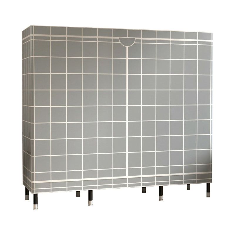 Armoire de garde-robe contemporaine avec étagères armoire en acier armoire