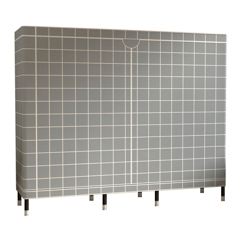 Armoire de garde-robe contemporaine avec étagères armoire en acier armoire