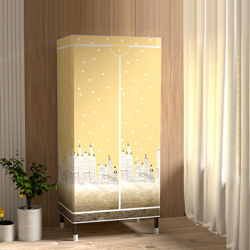 Armoire de garde-robe contemporaine avec étagères armoire en acier armoire