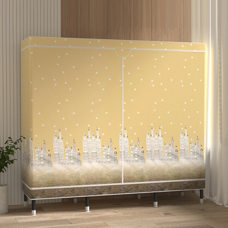 Armoire de garde-robe contemporaine avec étagères armoire en acier armoire