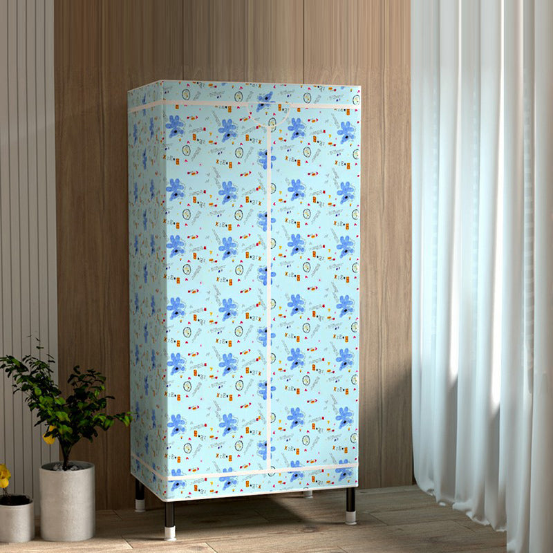 Armoire de garde-robe contemporaine avec étagères armoire en acier armoire