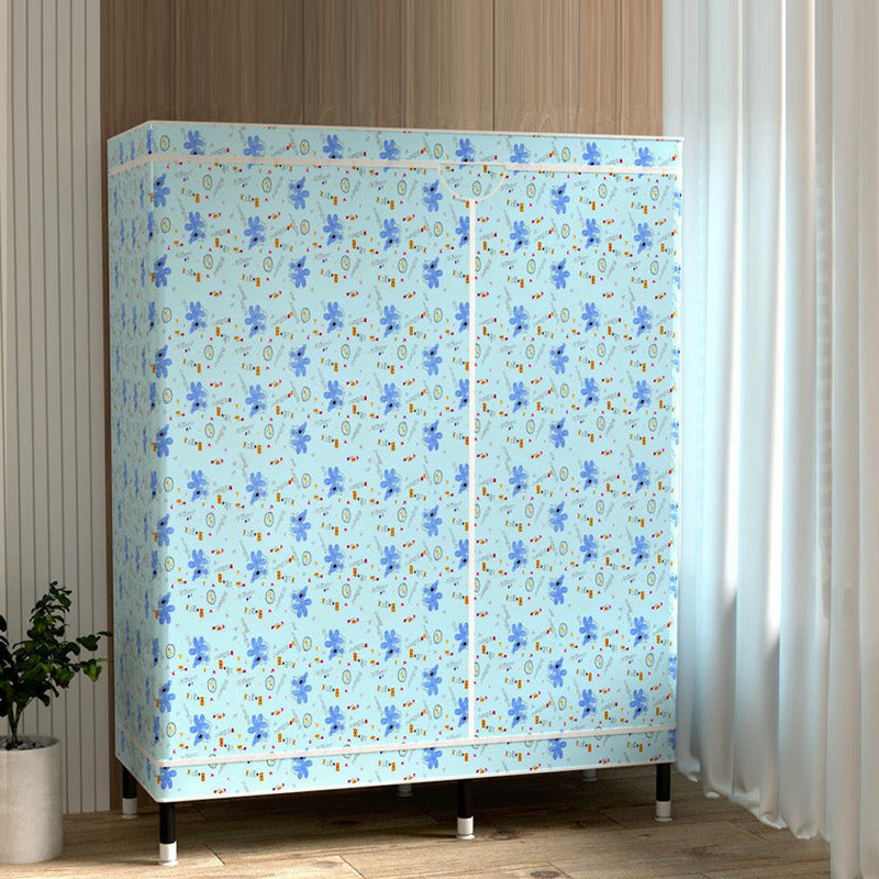 Armoire de garde-robe contemporaine avec étagères armoire en acier armoire