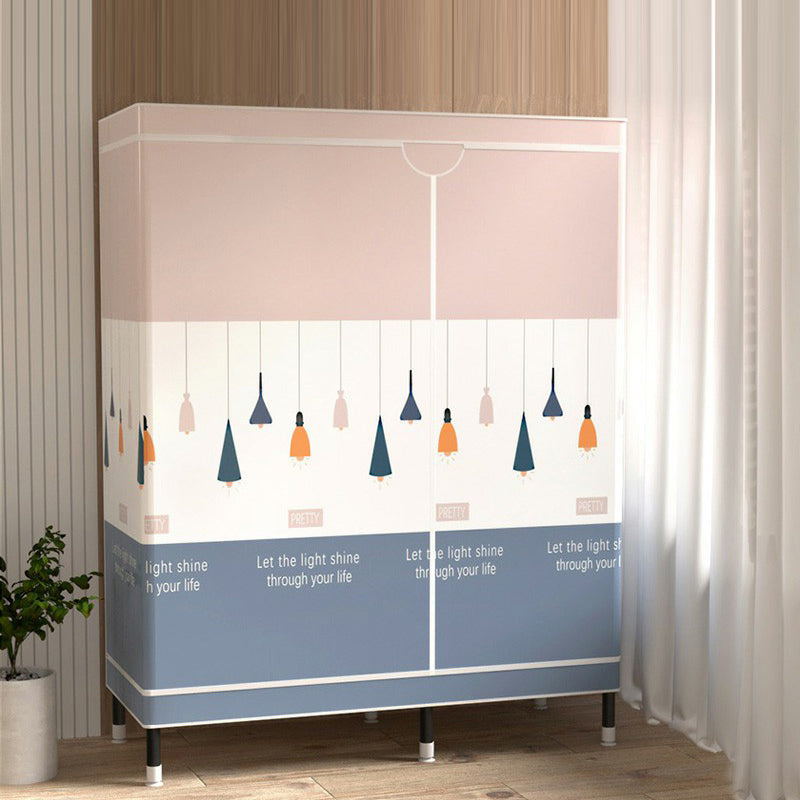 Armoire de garde-robe contemporaine avec étagères armoire en acier armoire