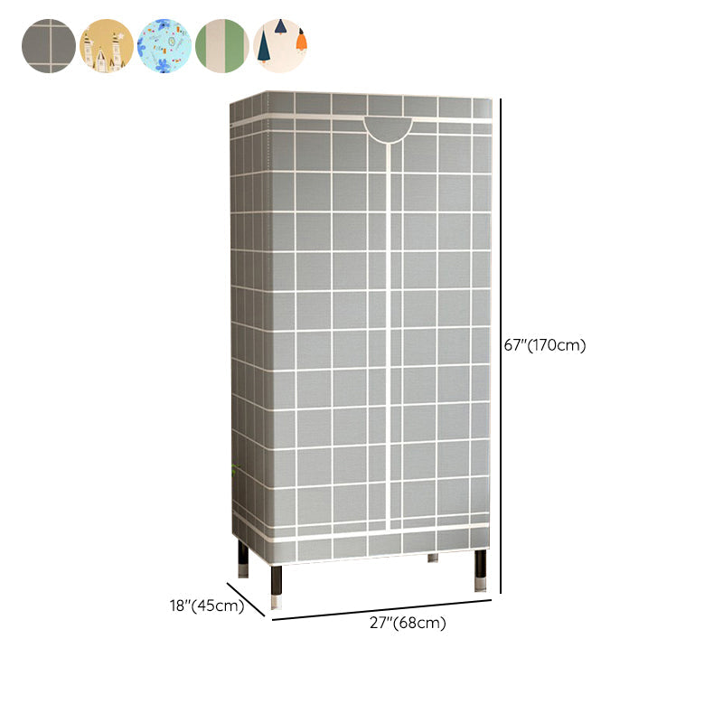 Armoire de garde-robe contemporaine avec étagères armoire en acier armoire