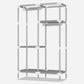Contemporary Wardrobe Armoire Steel Wardrobe Closet with Legs for Home Clearhalo 'Armoires & Wardrobes' 'armoires_wardrobes' 'Bedroom Furniture' 'furn' 'furn_armoires_wardrobes' 'Furniture' 6379810