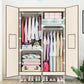 Contemporary Wardrobe Armoire Steel Wardrobe Closet with Legs for Home Clearhalo 'Armoires & Wardrobes' 'armoires_wardrobes' 'Bedroom Furniture' 'furn' 'furn_armoires_wardrobes' 'Furniture' 6379812