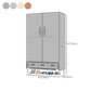 Contemporary Wardrobe Armoire Steel Wardrobe Closet with Legs for Home Clearhalo 'Armoires & Wardrobes' 'armoires_wardrobes' 'Bedroom Furniture' 'furn' 'furn_armoires_wardrobes' 'Furniture' 6379829