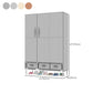 Contemporary Wardrobe Armoire Steel Wardrobe Closet with Legs for Home Clearhalo 'Armoires & Wardrobes' 'armoires_wardrobes' 'Bedroom Furniture' 'furn' 'furn_armoires_wardrobes' 'Furniture' 6379830