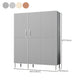 Contemporary Wardrobe Armoire Steel Wardrobe Closet with Legs for Home Clearhalo 'Armoires & Wardrobes' 'armoires_wardrobes' 'Bedroom Furniture' 'furn' 'furn_armoires_wardrobes' 'Furniture' 6379831