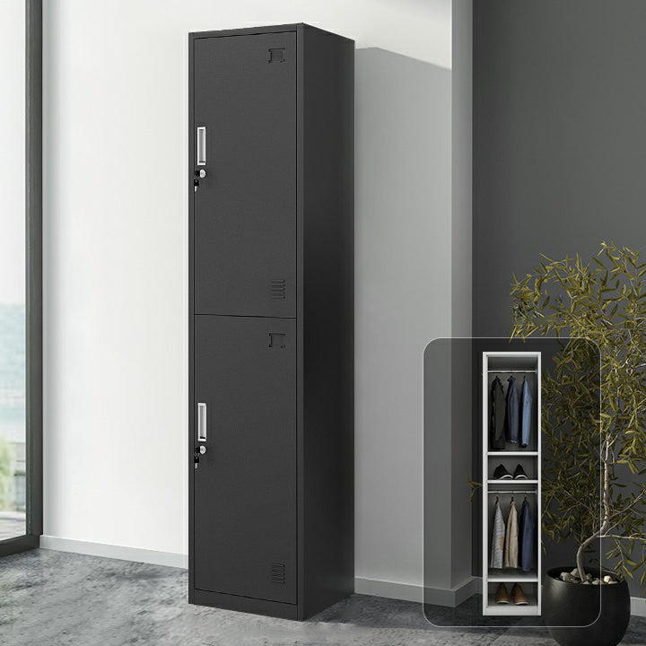 Industrial Steel Wardrobe Closet Hinged Storage Cabinet with Lock