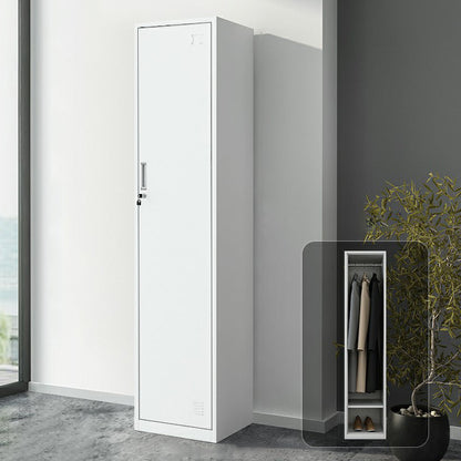 Industrial Steel Wardrobe Closet Hinged Storage Cabinet with Lock