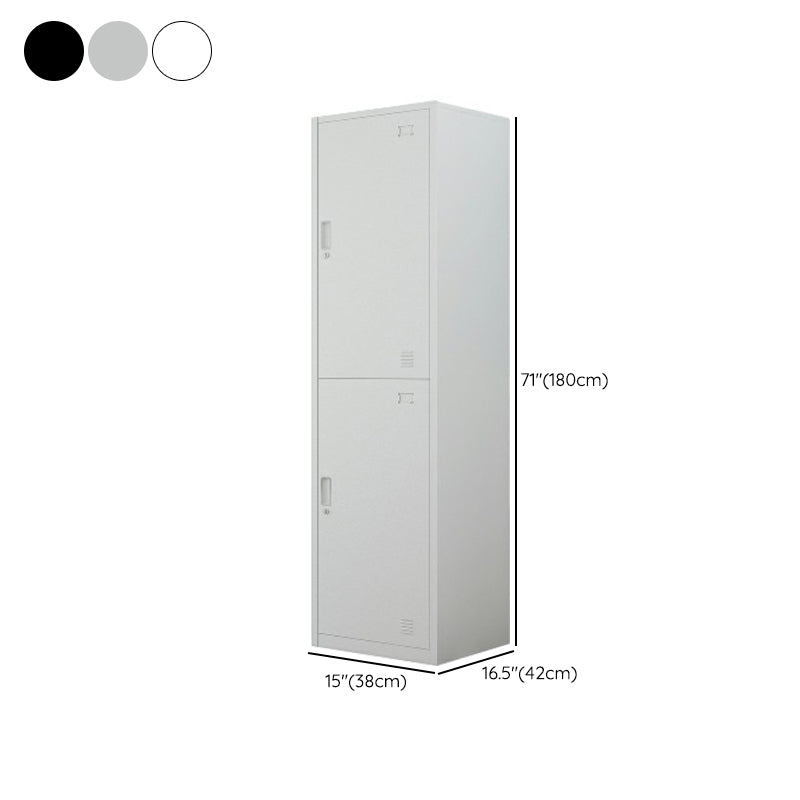 Industrial Steel Wardrobe Closet Hinged Storage Cabinet with Lock