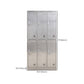 Silver Wardrobe Armoire Industrial Steel Wardrobe Closet with Lock