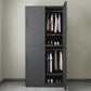 Steel Wardrobe Armoire with Lock Hinged Wardrobe Cabinet for Home