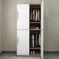 Steel Wardrobe Armoire with Lock Hinged Wardrobe Cabinet for Home