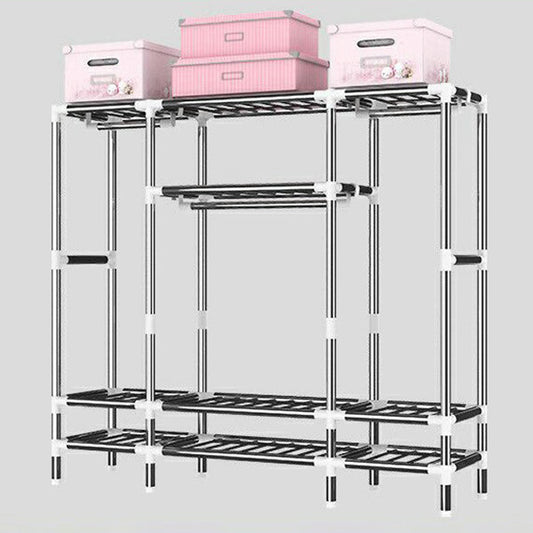 Contemporary Wardrobe Cabinet with Legs Steel Wardrobe Armoire