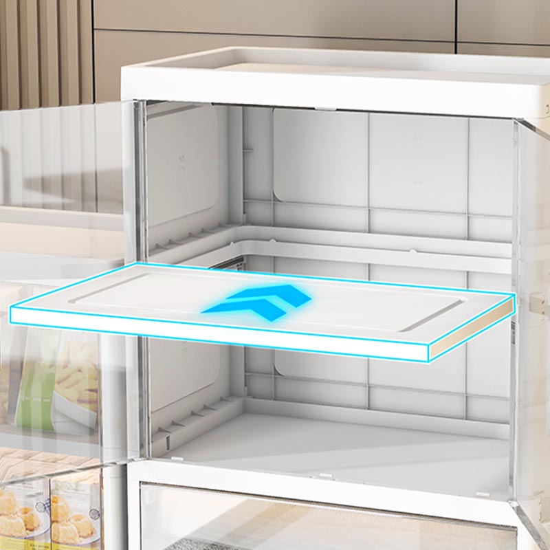 Hinged Wardrobe Armoire with Legs Contemporary Storage Cabinet