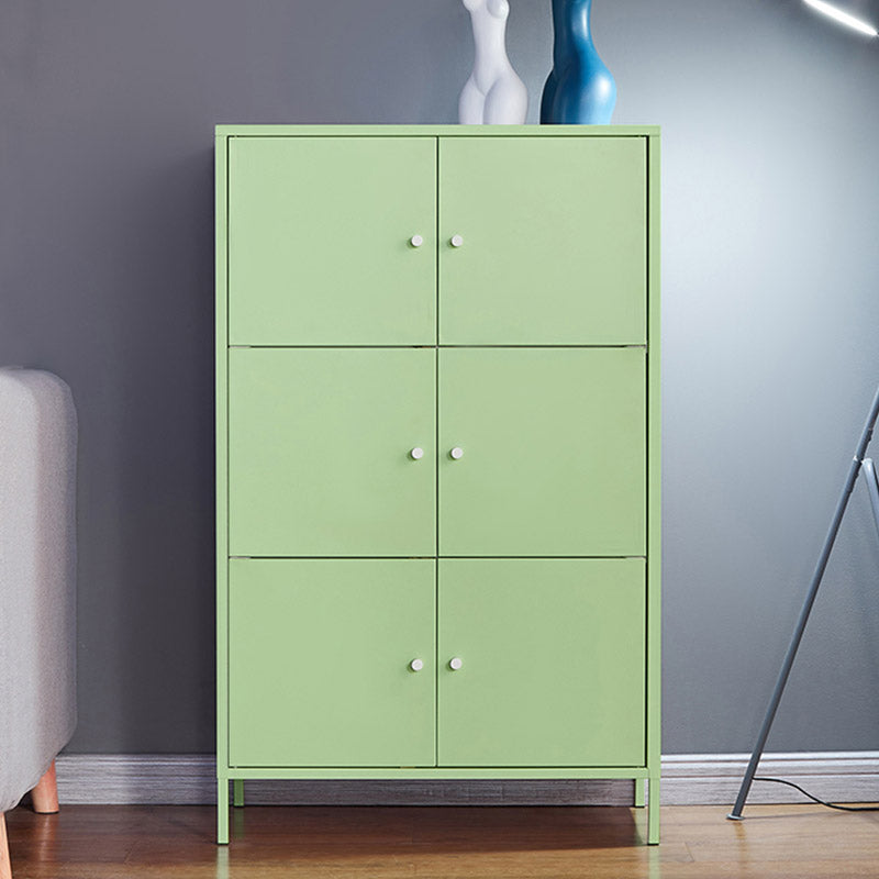 Modern Storage Cabinet Hinged Wardrobe Armoire - 25.6"L x 14.2"W x 41.3"H Green Clearhalo 'Armoires & Wardrobes' 'armoires_wardrobes' 'Bedroom Furniture' 'furn' 'furn_armoires_wardrobes' 'Furniture' 6380131