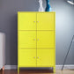 Modern Storage Cabinet Hinged Wardrobe Armoire - 25.6"L x 14.2"W x 41.3"H Clearhalo 'Armoires & Wardrobes' 'armoires_wardrobes' 'Bedroom Furniture' 'furn' 'furn_armoires_wardrobes' 'Furniture' 6380132