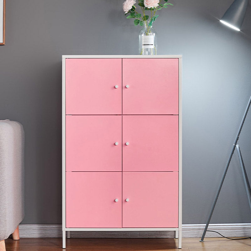 Modern Storage Cabinet Hinged Wardrobe Armoire - 25.6"L x 14.2"W x 41.3"H Clearhalo 'Armoires & Wardrobes' 'armoires_wardrobes' 'Bedroom Furniture' 'furn' 'furn_armoires_wardrobes' 'Furniture' 6380134