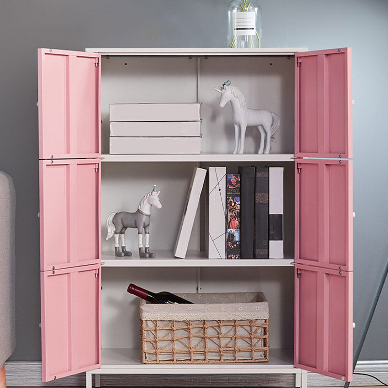 Modern Storage Cabinet Hinged Wardrobe Armoire - 25.6"L x 14.2"W x 41.3"H Clearhalo 'Armoires & Wardrobes' 'armoires_wardrobes' 'Bedroom Furniture' 'furn' 'furn_armoires_wardrobes' 'Furniture' 6380136