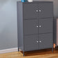 Modern Storage Cabinet Hinged Wardrobe Armoire - 25.6"L x 14.2"W x 41.3"H Clearhalo 'Armoires & Wardrobes' 'armoires_wardrobes' 'Bedroom Furniture' 'furn' 'furn_armoires_wardrobes' 'Furniture' 6380145
