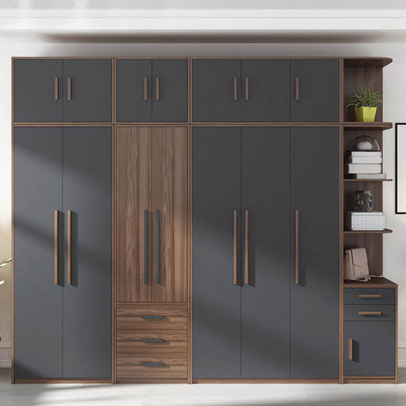 Contemporary Wardrobe Armoire Engineered Wood Wardrobe Closet