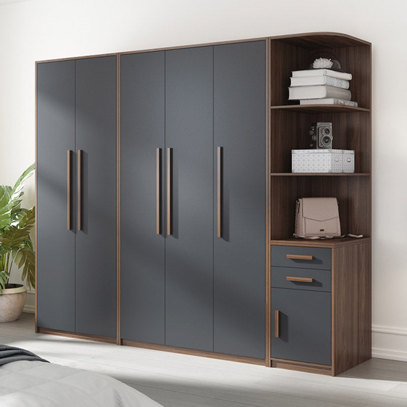 Contemporary Wardrobe Armoire Engineered Wood Wardrobe Closet