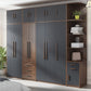 Contemporary Wardrobe Armoire Engineered Wood Wardrobe Closet