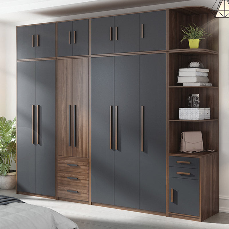 Contemporary Wardrobe Armoire Engineered Wood Wardrobe Closet