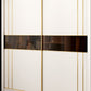 White Wardrobe Closet Engineered Wood Wardrobe Armoire with Garment Rod