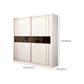 White Wardrobe Closet Engineered Wood Wardrobe Armoire with Garment Rod
