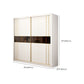 White Wardrobe Closet Engineered Wood Wardrobe Armoire with Garment Rod